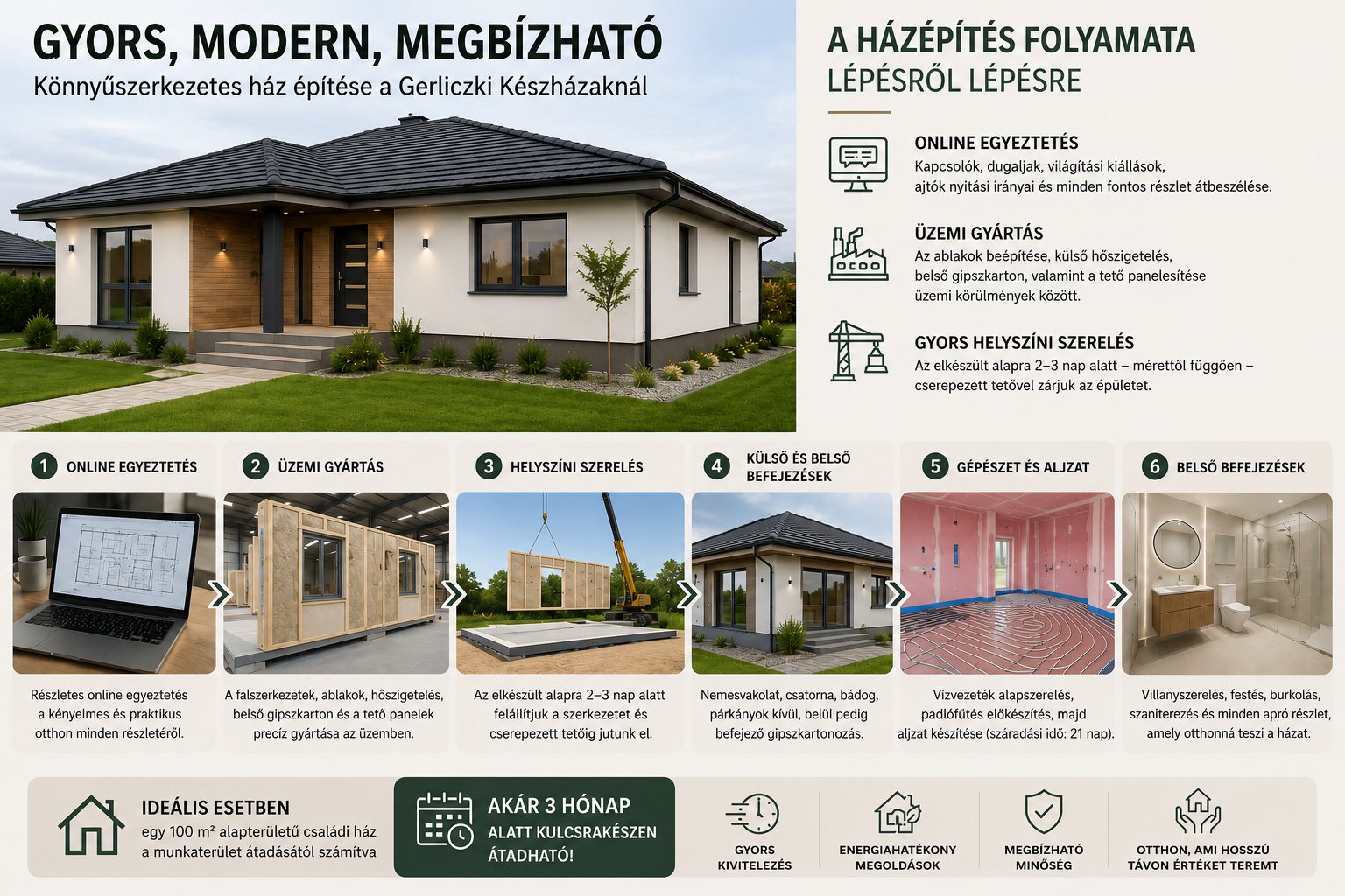 Mennyi idő alatt épül fel egy könnyűszerkezetes ház? – A házépítés folyamata lépésről lépésre